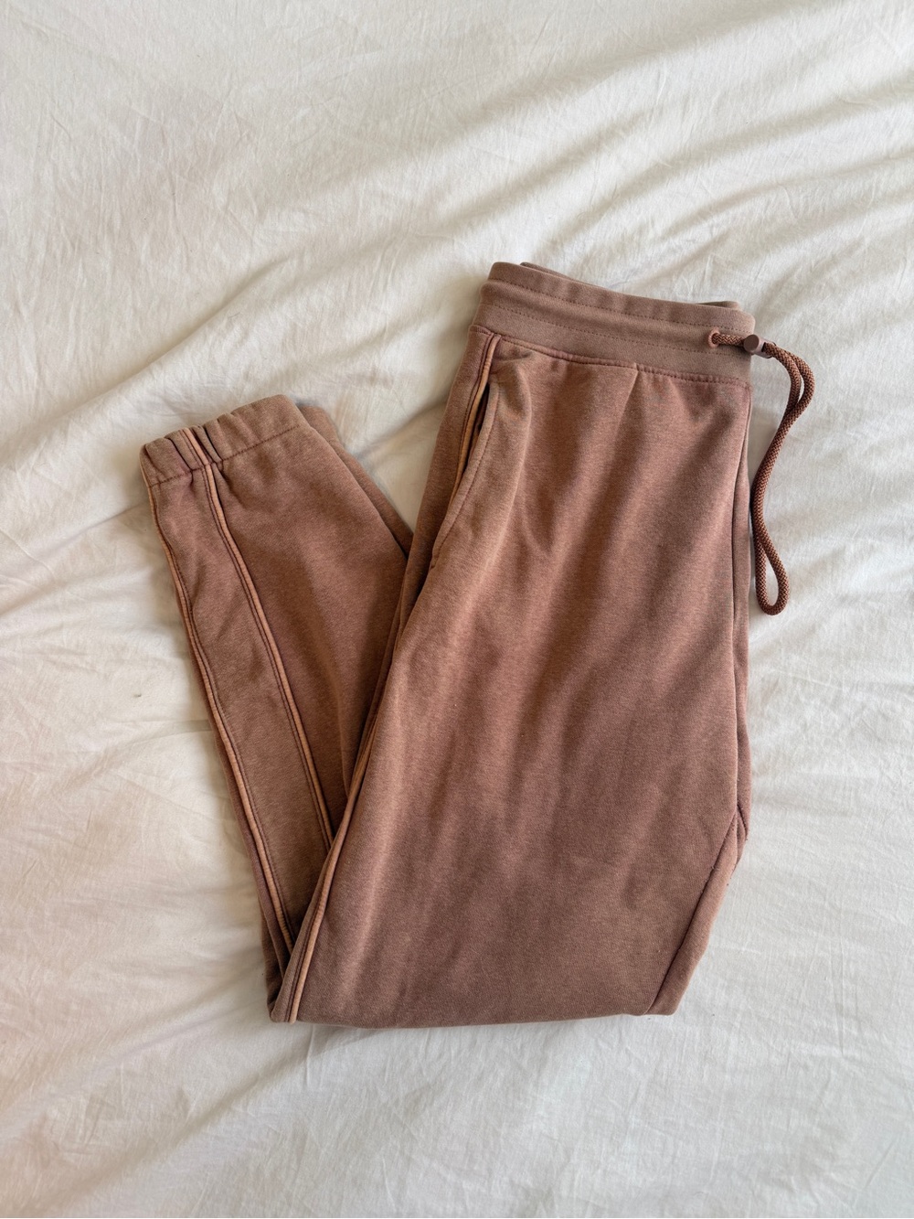 Alphalete Dusty Rose Brown Hoodie with Drawstring